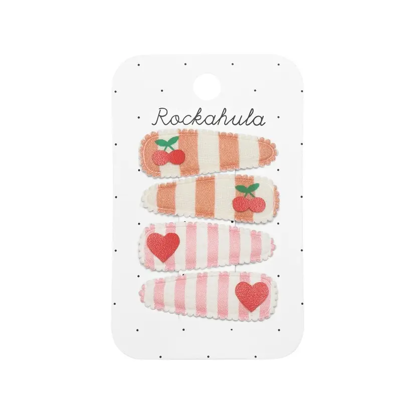 Fermagli per capelli cherry stripes