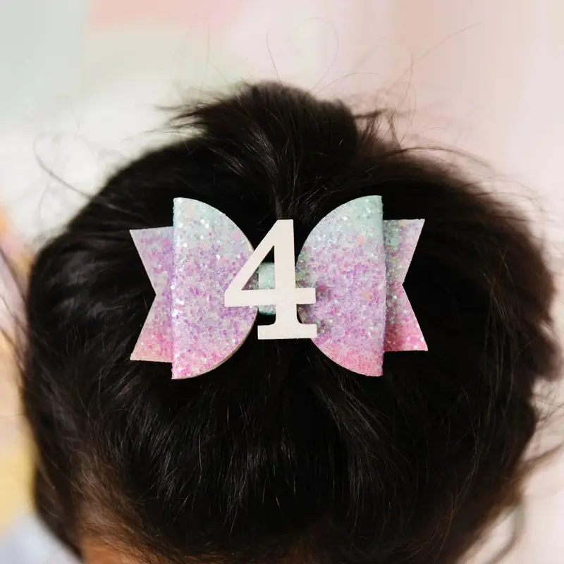 Fermaglio per capelli 4° compleanno