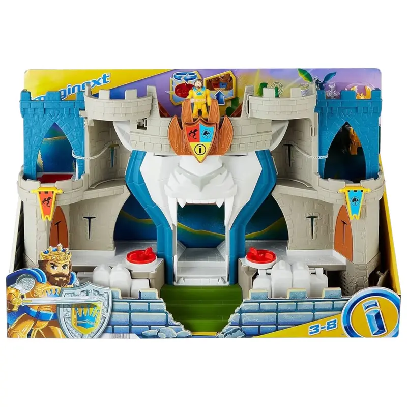 Fisher-Price Imaginext Castello del Leone HCG45 Playset Medievale con Personaggi Torre e Prigione Giocattolo 3+ Anni