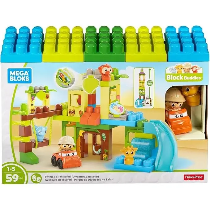 Fisher-Price Mega Bloks Set Costruzioni Il Safari DPJ58