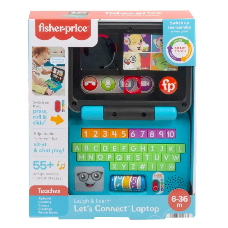Fisher-Price Ridi e Impara Il Mio Primo Laptop HHH03 (Versione Italiano)