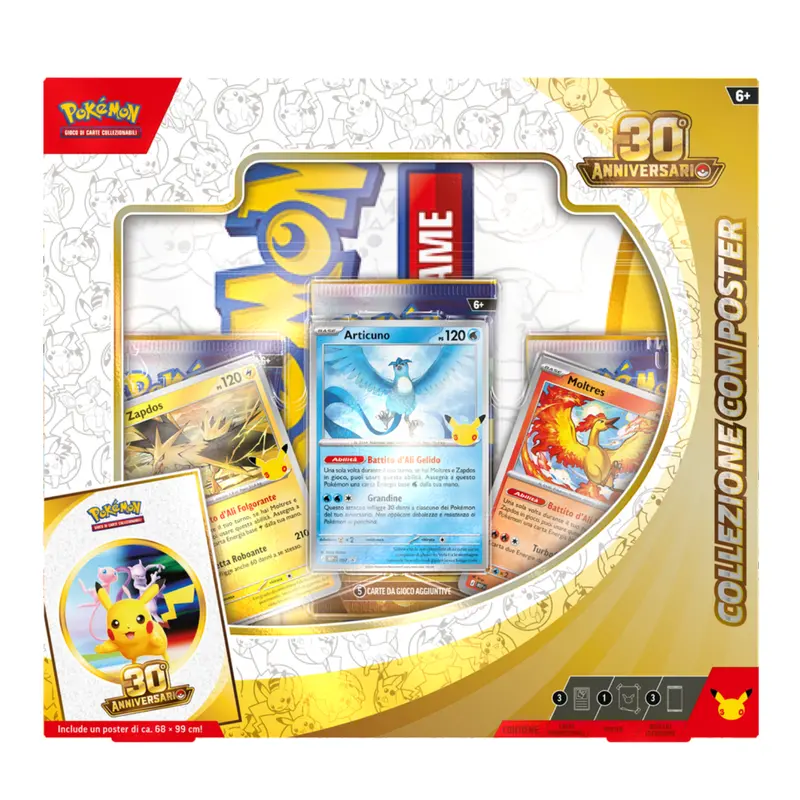 Gamevision - Pokemon 30° Anniversario Collezione con Poster