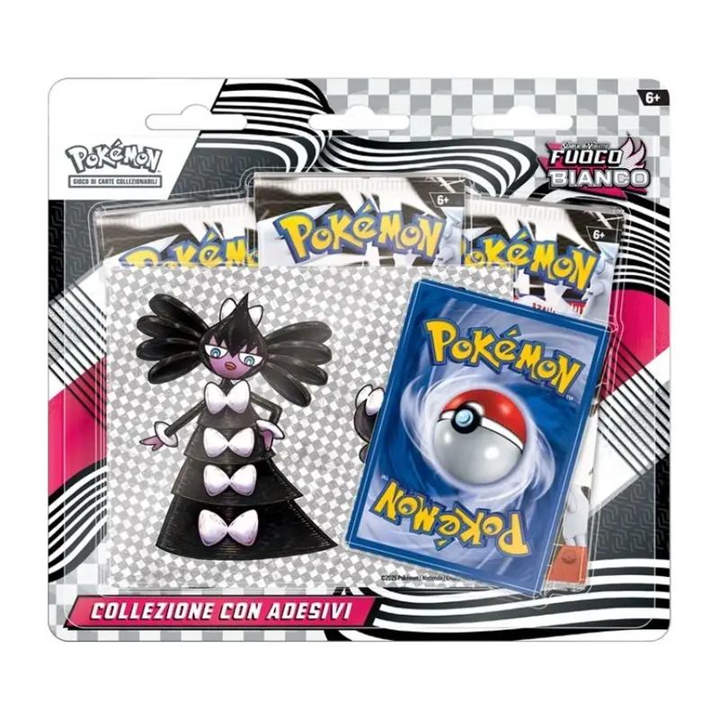 Gamevision - Pokemon Collezione con Adesivo Fuoco Bianco