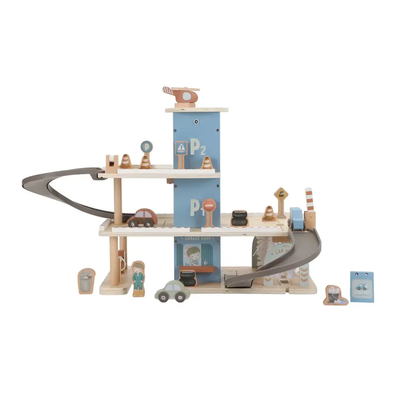Garage Parking in Legno Little Dutch – Blu – Essentials