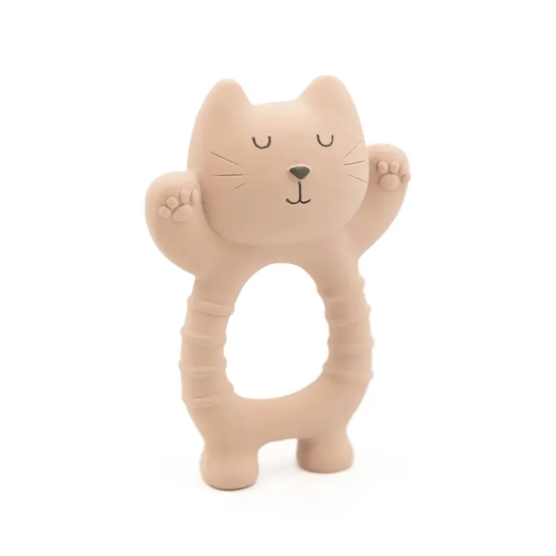 Gatto in Gomma Naturale per la dentizione - WARM PINK 426