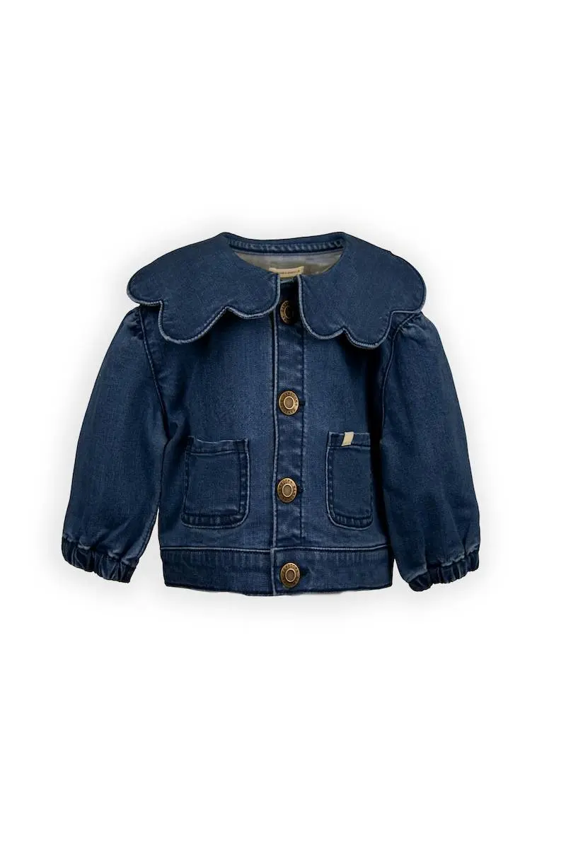 Giacca con colletto a fiore - BLU 07