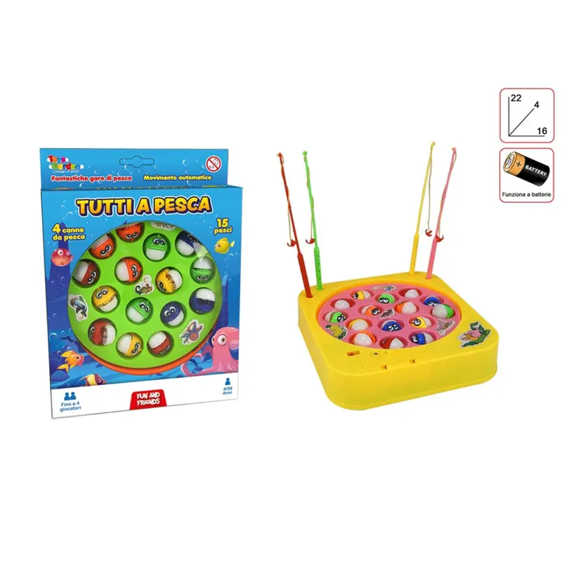 Gioco Tutti a Pesca Toys Garden 27141 Con 15 Pesci Per Bambini
