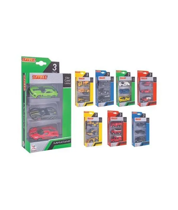 Globo Veicoli Die Cast 3 Pezzi Scala 1
