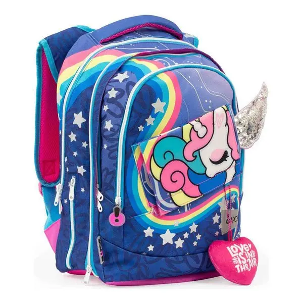 GO POP Zaino X49035 Unicorn Estensibile Round Unicorn GG9U0110