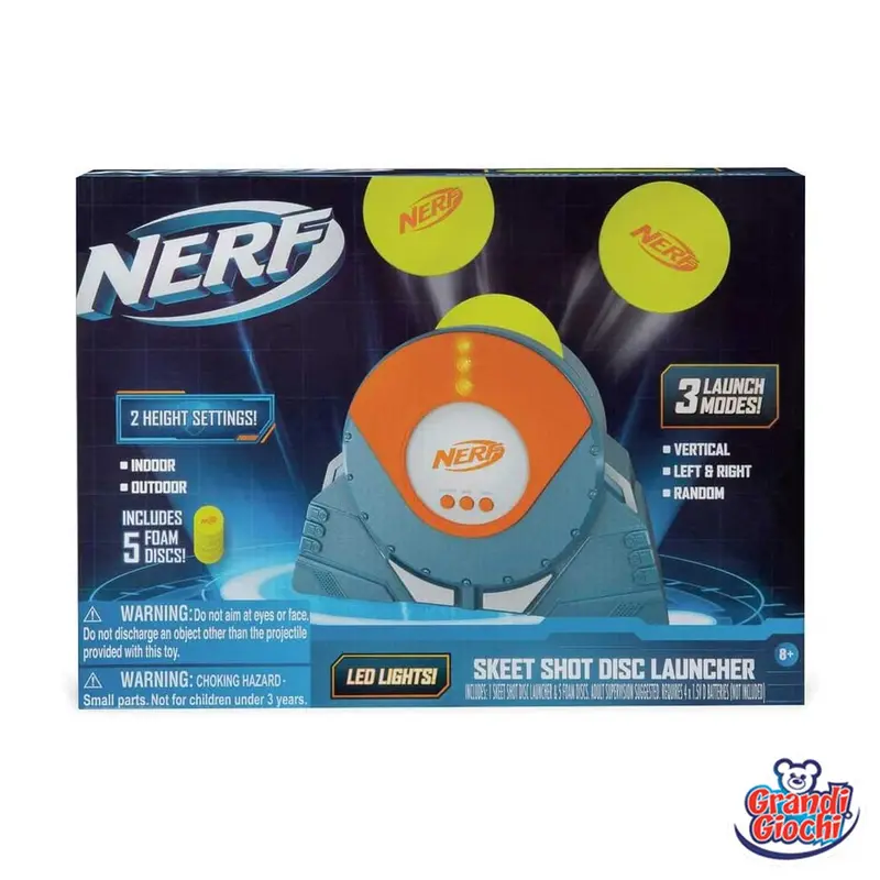 Grandi Giochi - Nerf Lanciatore Dischi