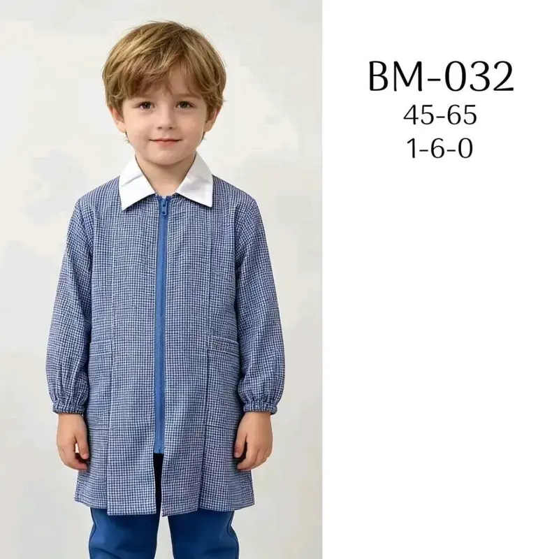 Grembiule Bambino Yes Do Kids BM032 Con Zip Per Scuola e Asilo