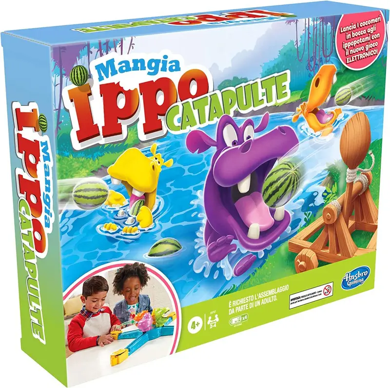 Hasbro Gaming Mangia Ippo Catapulte
