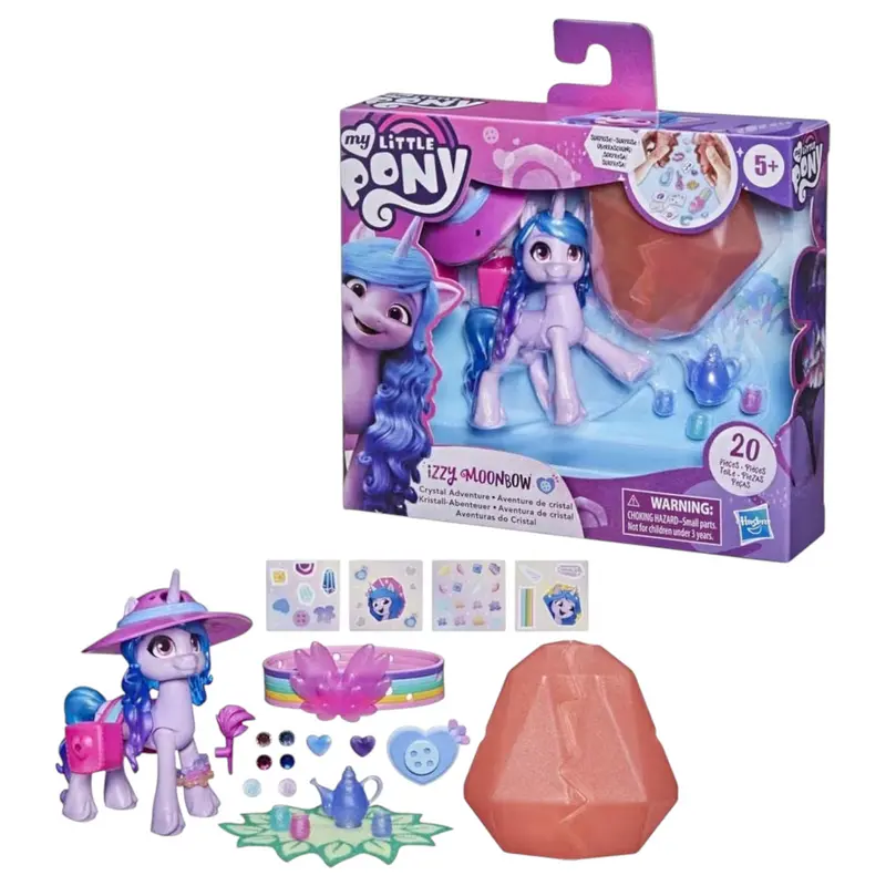 Hasbro My Little Pony Izzy Moonbow Avventura in Cristallo Personaggio 7,5 cm