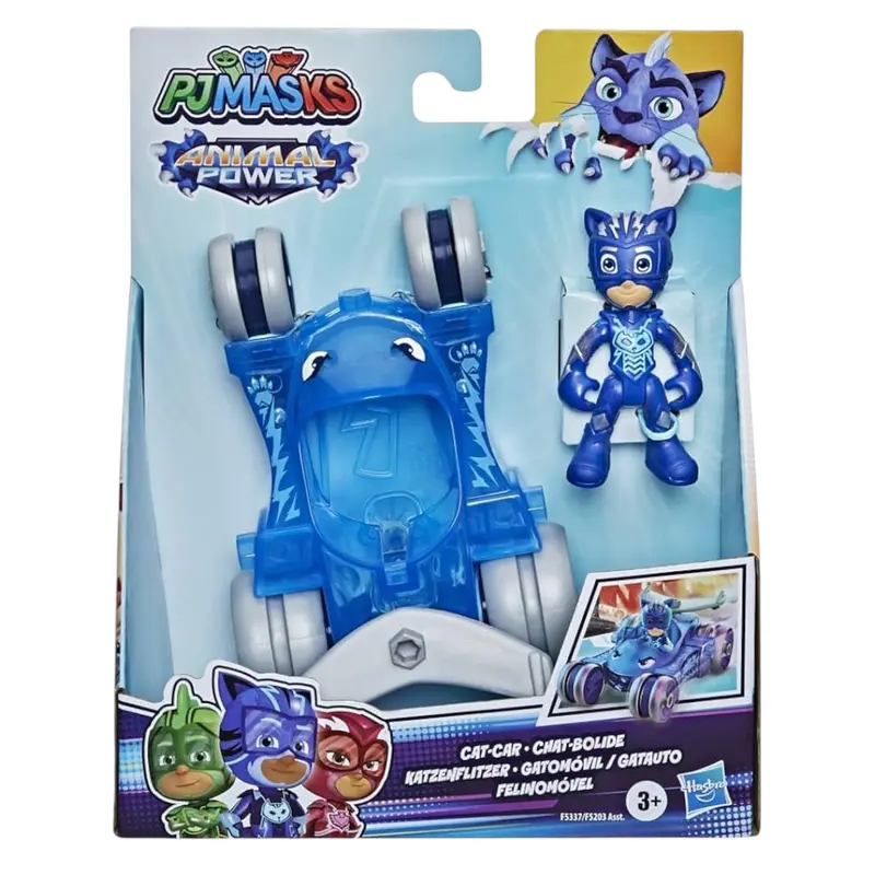 Hasbro Pj Masks Animal Power Gatto Boy Veicolo e Personaggio