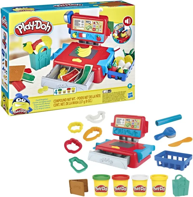 Hasbro Play-Doh (PlayDoh) Registratore di Cassa Playset Suoni Divertenti
