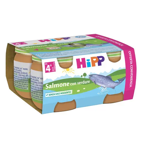 Hipp - Omogeneizzato Pesce Salmone Con Verdure