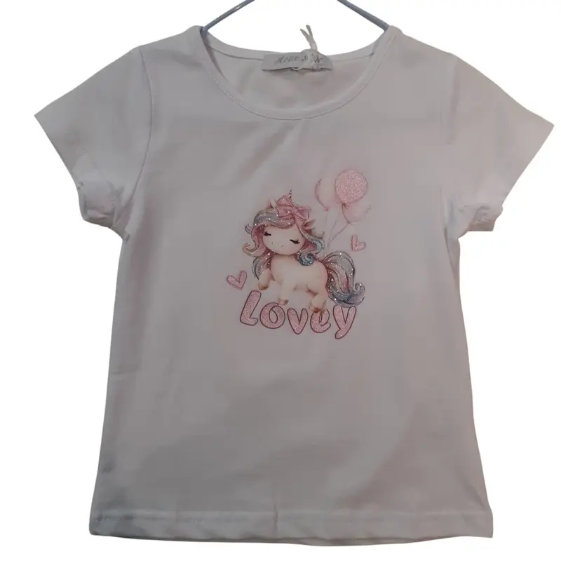Hope Star T-Shirt Bambina Fantasia Unicorno Lovey BK1019