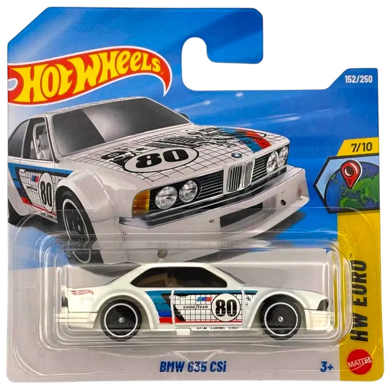 Hot Wheels BMW 635 CSi HW Euro 7/10 Motorsport con numero di partenza 80 (120/250) 1