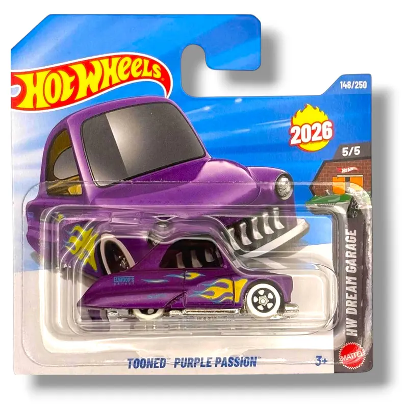 Hot Wheels Tooned Purple Passio HW Dream Garage 5/5 Hot Rod in stile fumetto (148/250) 1