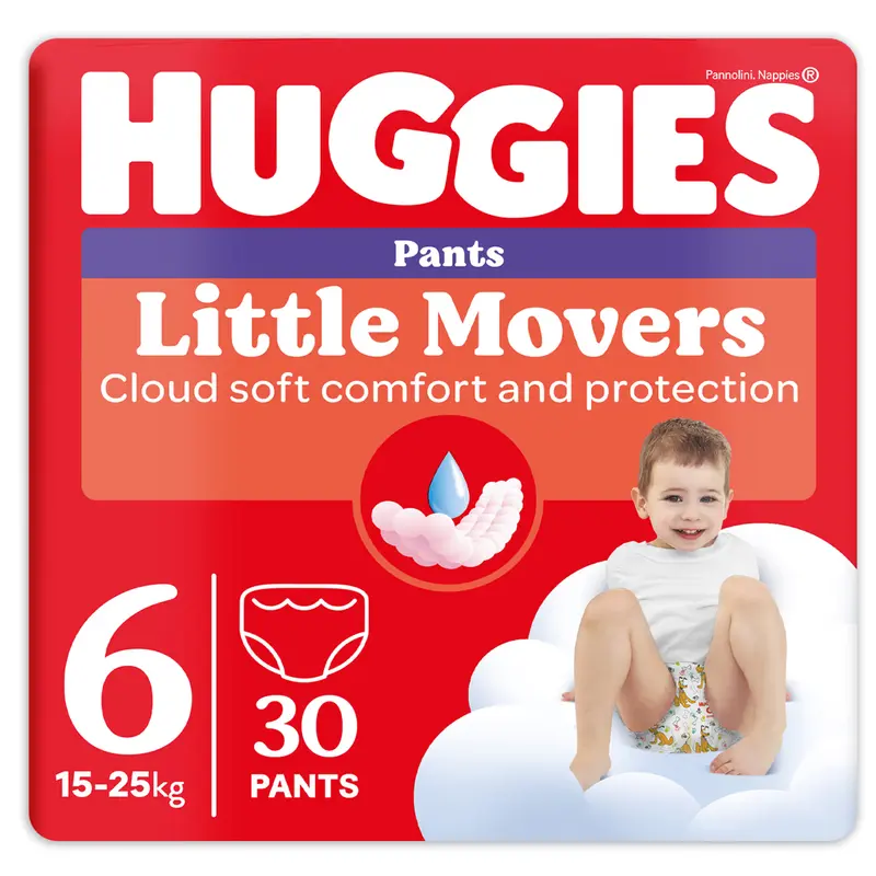 Huggies - Little Movers Mutandine taglia 6 (30 pezzi)
