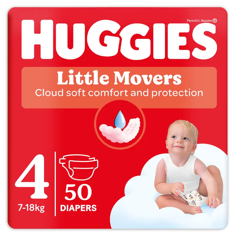 Huggies - Pannolini Little Movers Grande Taglia 4