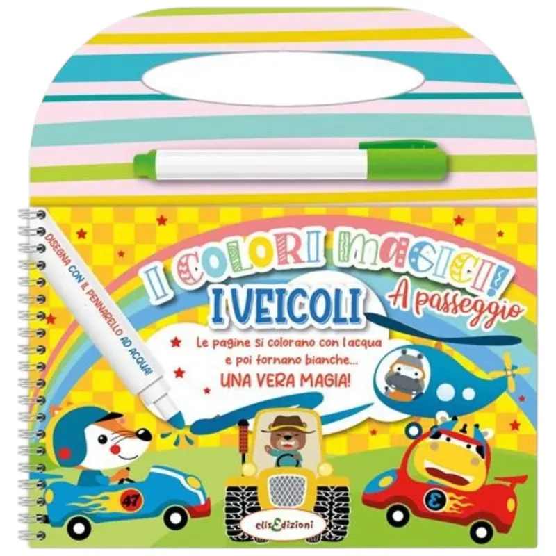 I Veicoli Colori Magici a Passeggio Con Pennarello Ad Acqua