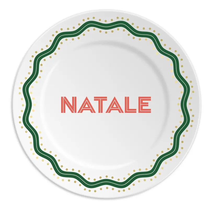 Ilaria I Made in Italy – Natale | Piatto in Porcellana 16 cm
