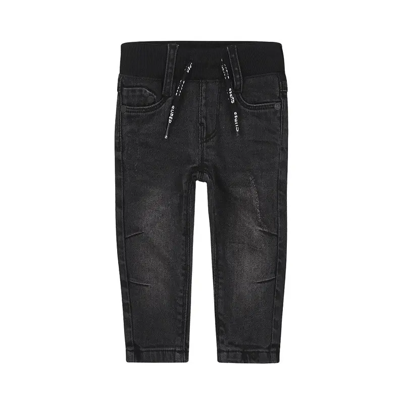 Jeans bambino Dirkje skinny fit elastico in vita nero Q52699