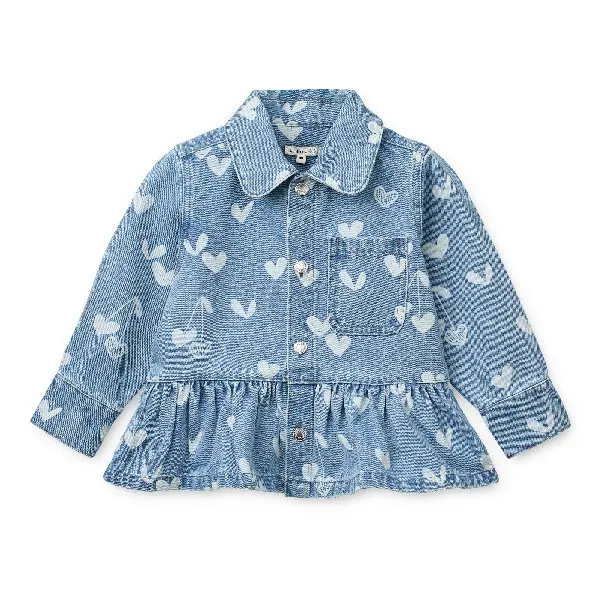 Kenza overshirt in denim - 100% morbido cotone