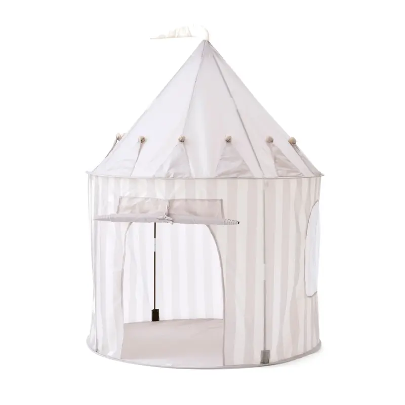 Kid's Concept Tenda da Gioco “Play Tent” a Righe Grigie (Ø 100 cm)