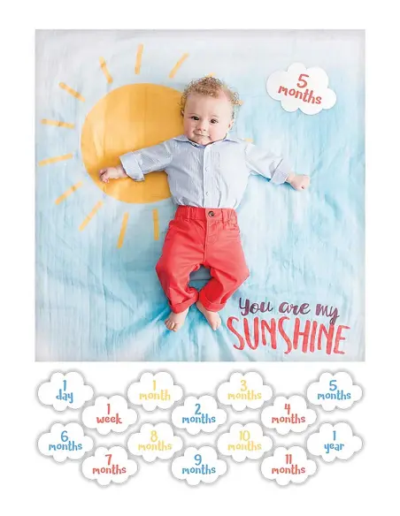 Kit Primo Anno - Copertina Swaddle in Mussola di Cotone