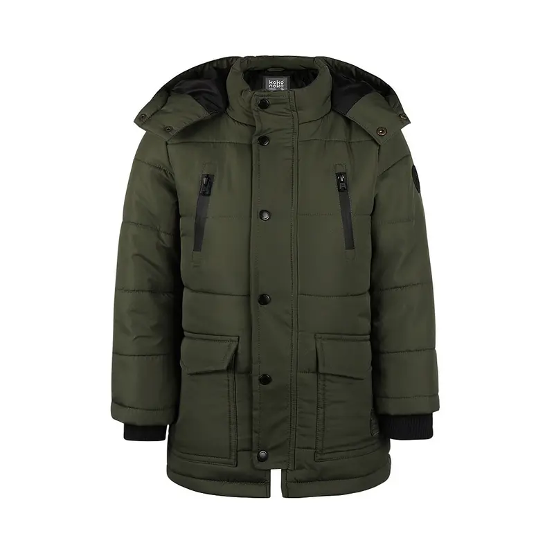 Koko Noko giacca bambino verde cappuccio impermeabile