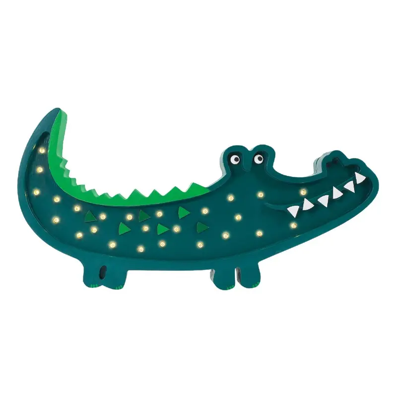 Lampada Coccodrillo Verde Little Lights - Lampada LED