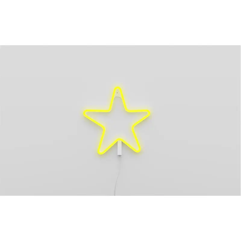 Lampada da parete a Led neon Stella