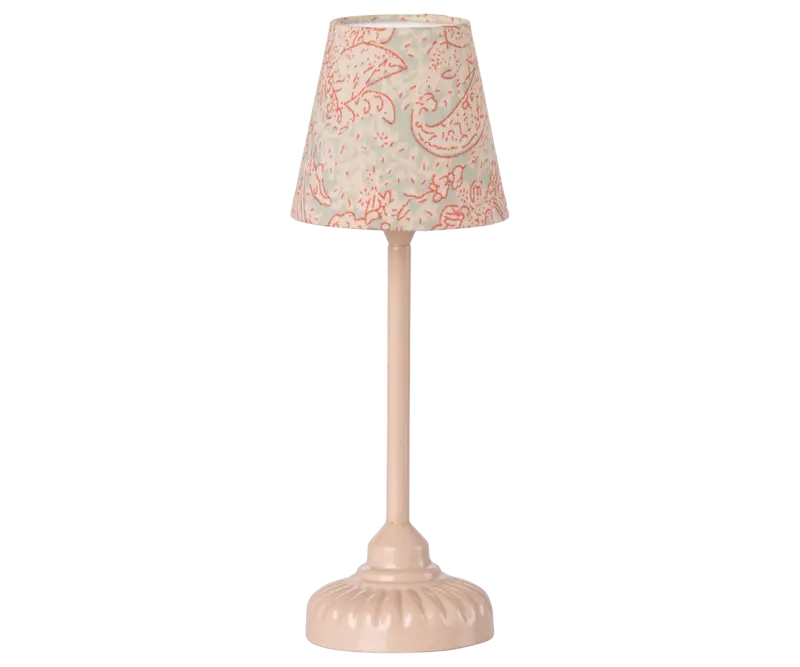 Lampada da terra vintage floreale