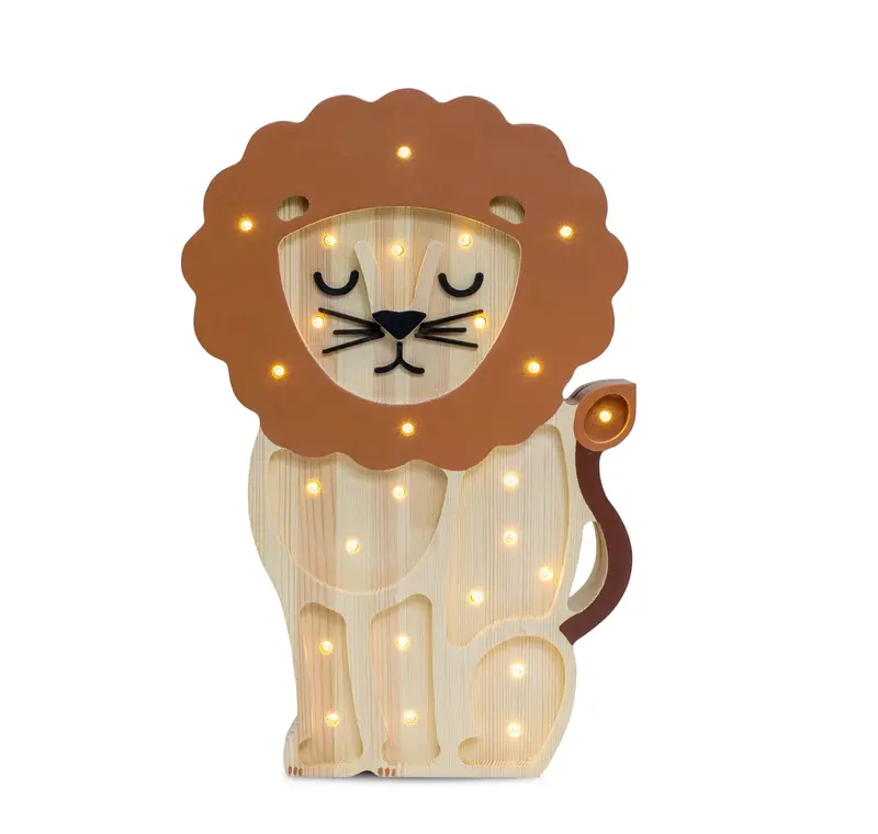 Lampada Leone Legno Little Lights - Lampada LED