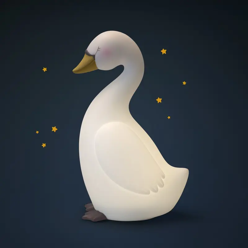Lampada notturna Cigno con USB - La petite école de danse