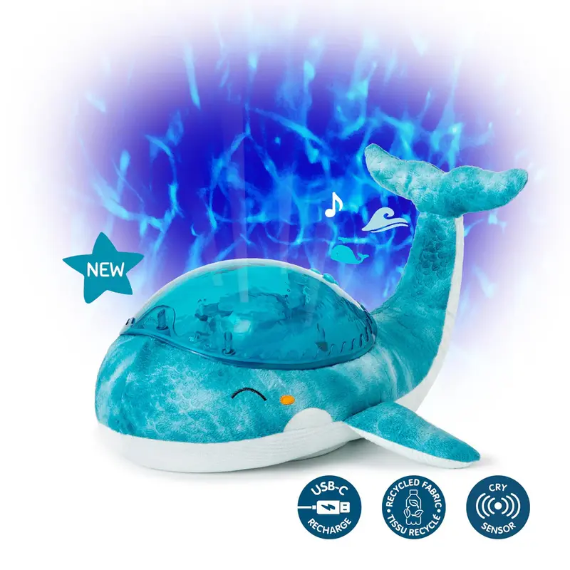 Lampada Notturna Tranquil Whale-Blue Cloud B