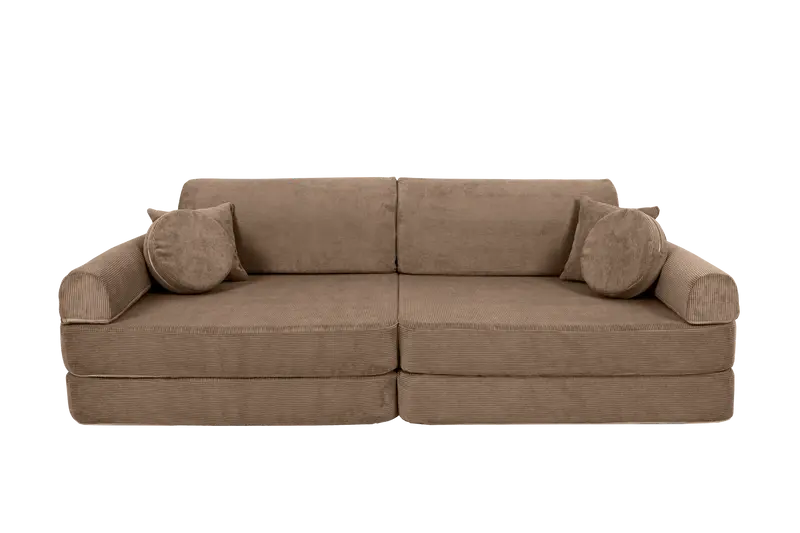 Large Modular Sofa for Kids - Slimcord Corduroy Brown