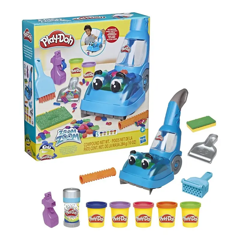 L'Aspiratutto di Play-Doh (PlayDoh) 5 vasetti di Pasta da Modellare atossica