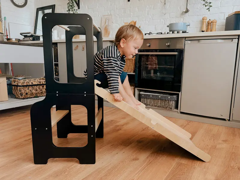 Learning Tower 4in1 with Kids Slide and Blackboard