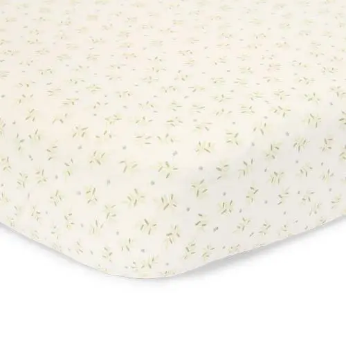 Lenzuolo con angoli Junior - Verde - Taglia Junior - Essentials - Foglie di mirtillo - 140/150 x 70