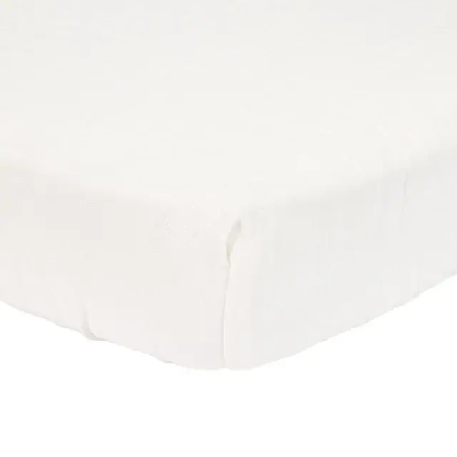 Lenzuolo con angoli per culla in mussola 60x120 cm Bianco