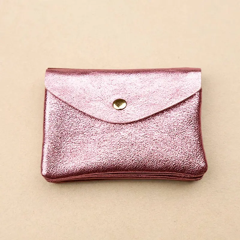 Les Cleias Portafoglio Twin S in Pelle Iridescente – Rosa Chiaro