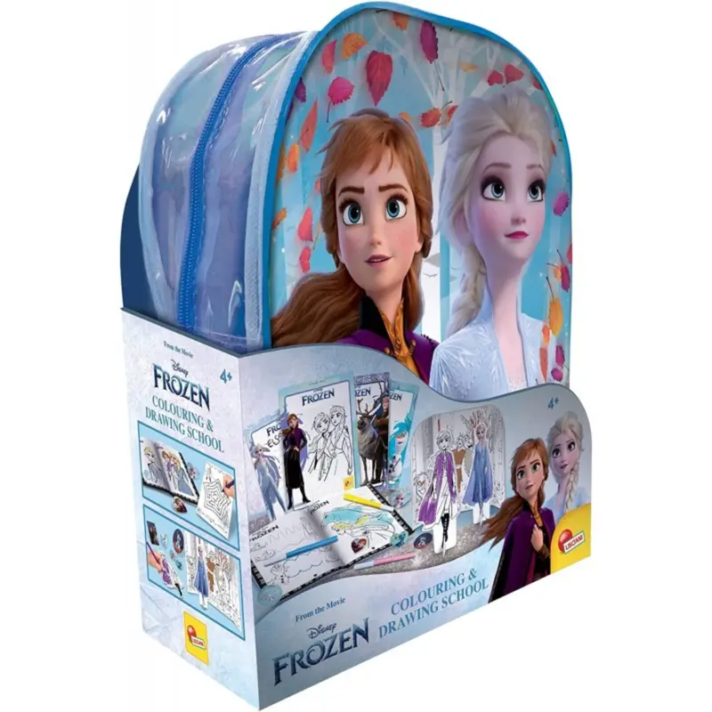 Lisciani - Frozen Zainetto Colouring And Drawing School