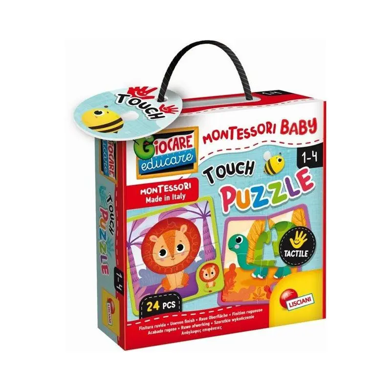 Lisciani Gioco Montessori Baby Touch Puzzle 24 Pezzi 92680