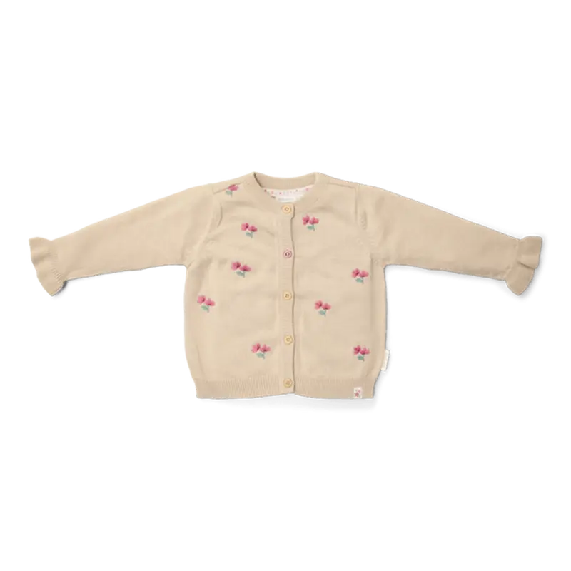 Little Dutch Cardigan lavorato a maglia Sabbia