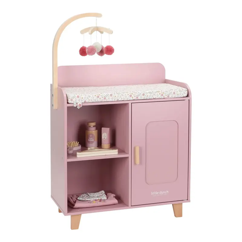 Little Dutch Fasciatoio per Bambole in Legno – Rosa