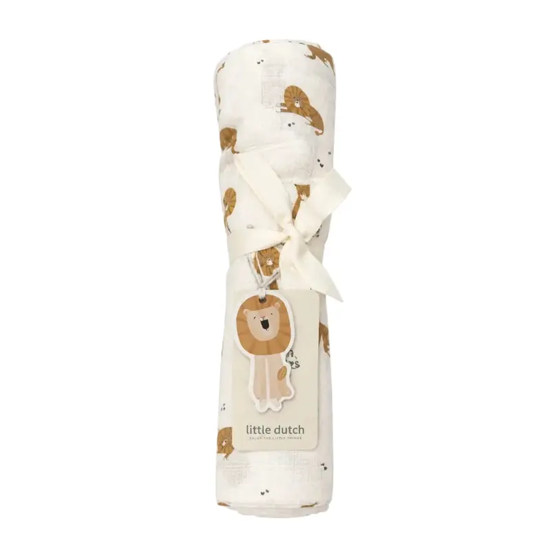 Little Dutch Maxi Mussola Neonato 120x120 cm – Safari LEONE