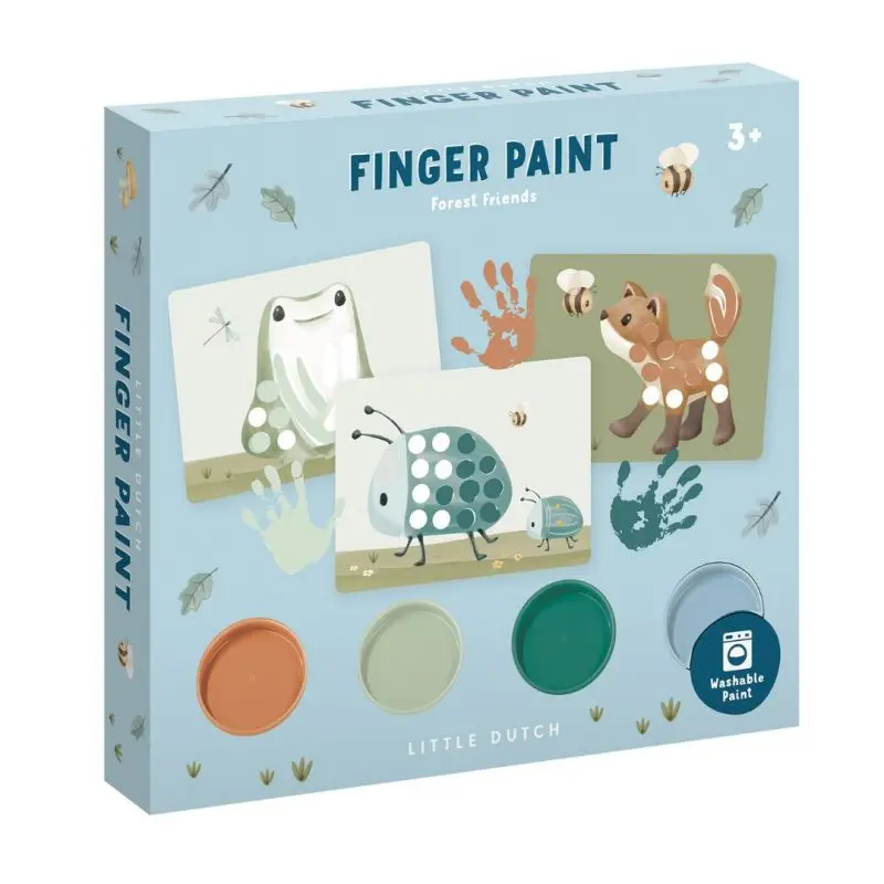 Little Dutch Set pittura con le dita - Forest Friends
